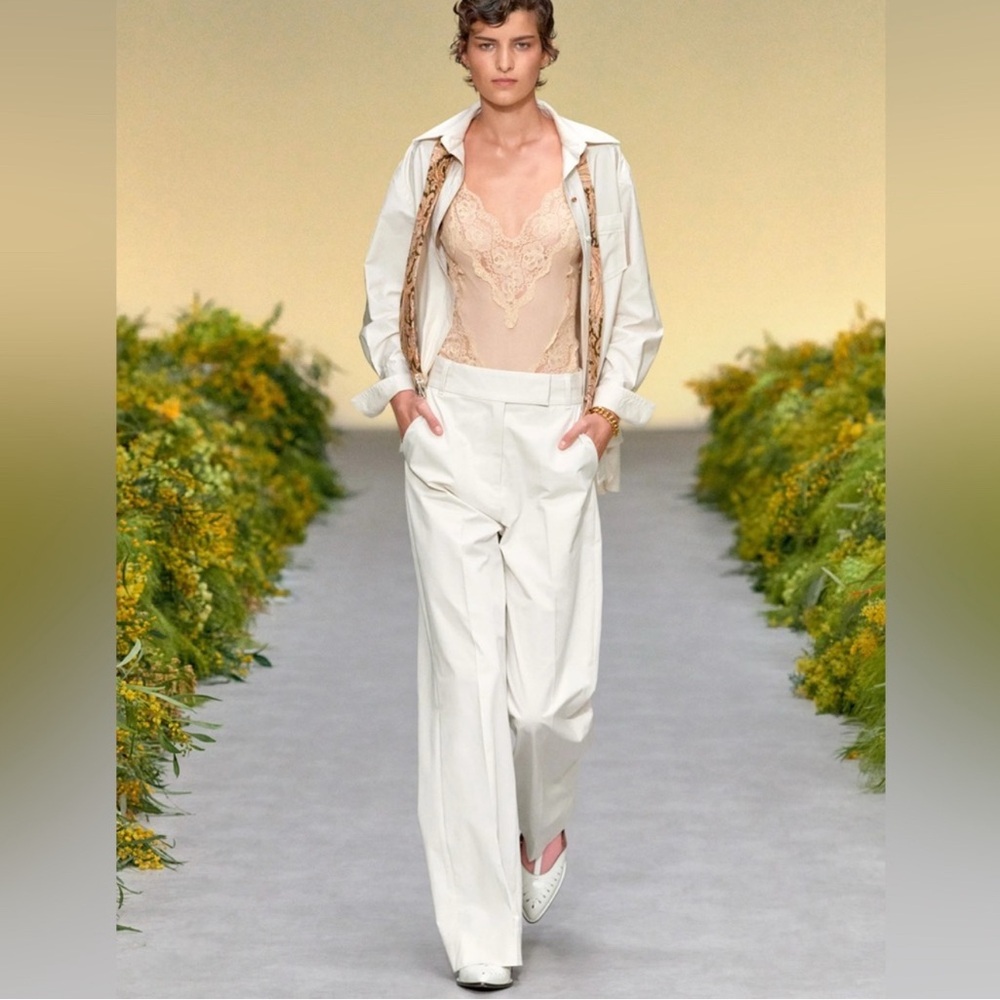 ✨Zimmermann✨ Cream High-Waisted Trousers